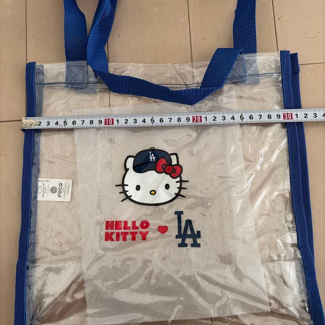 【日本未発売・限定】ハローキティ × LAドジャース クリアバッグ 2点セット
