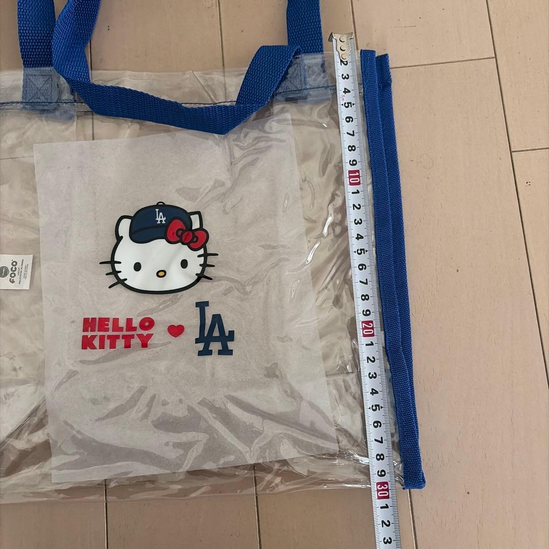 【日本未発売・限定】ハローキティ × LAドジャース クリアバッグ 2点セット