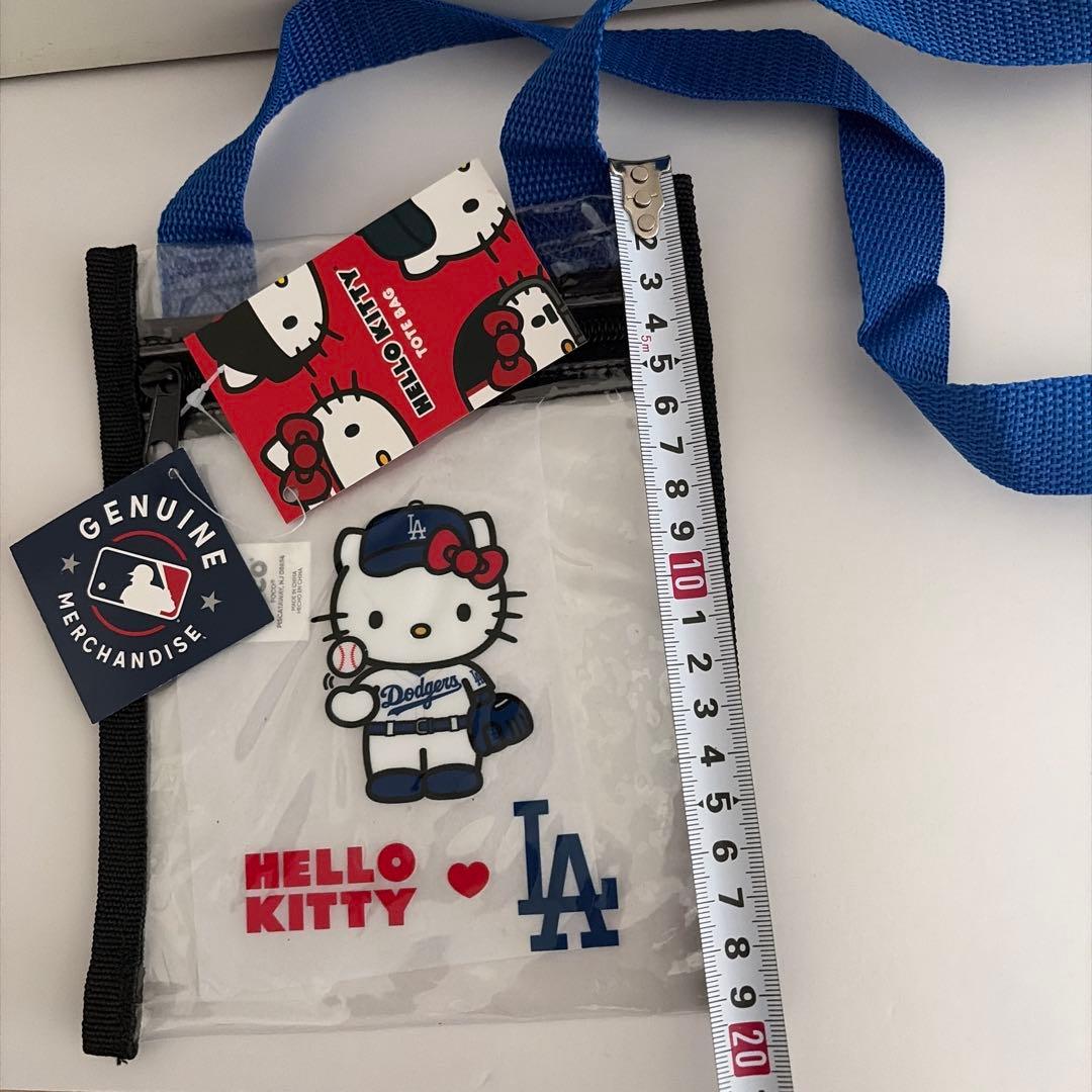【日本未発売・限定】ハローキティ × LAドジャース クリアバッグ 2点セット