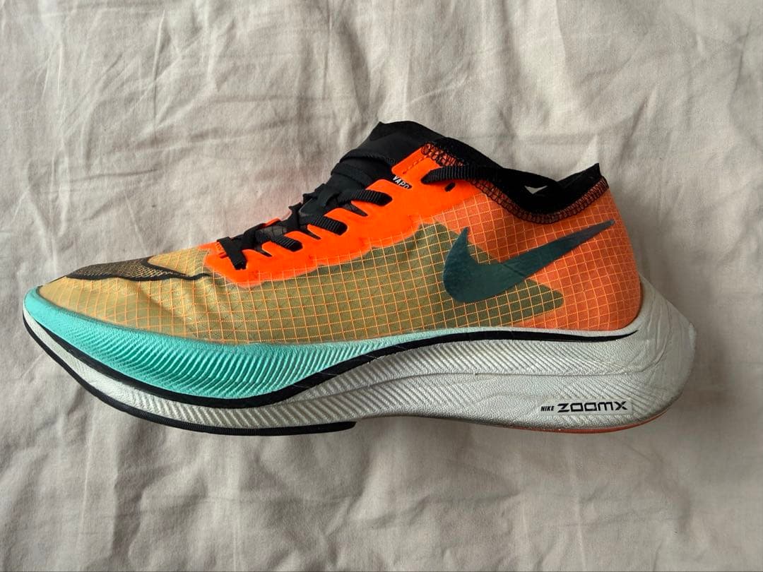 Nike Zoom X Vaporfly Next% ヴェイパー青/オレンジ