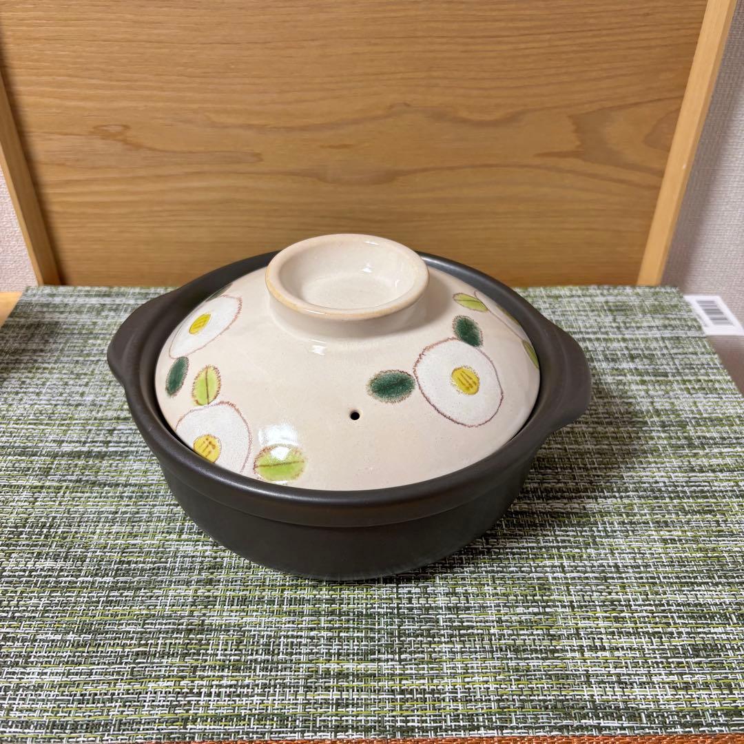 TSUBAKI白６号土鍋(IH対応)半額の¥3685で❣️お買い得❣️