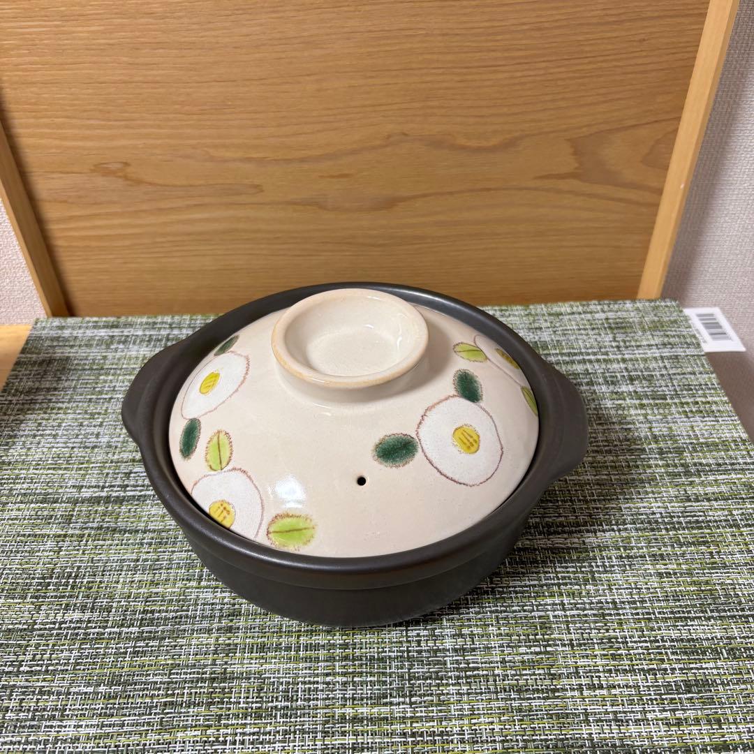 TSUBAKI白６号土鍋(IH対応)半額の¥3685で❣️お買い得❣️