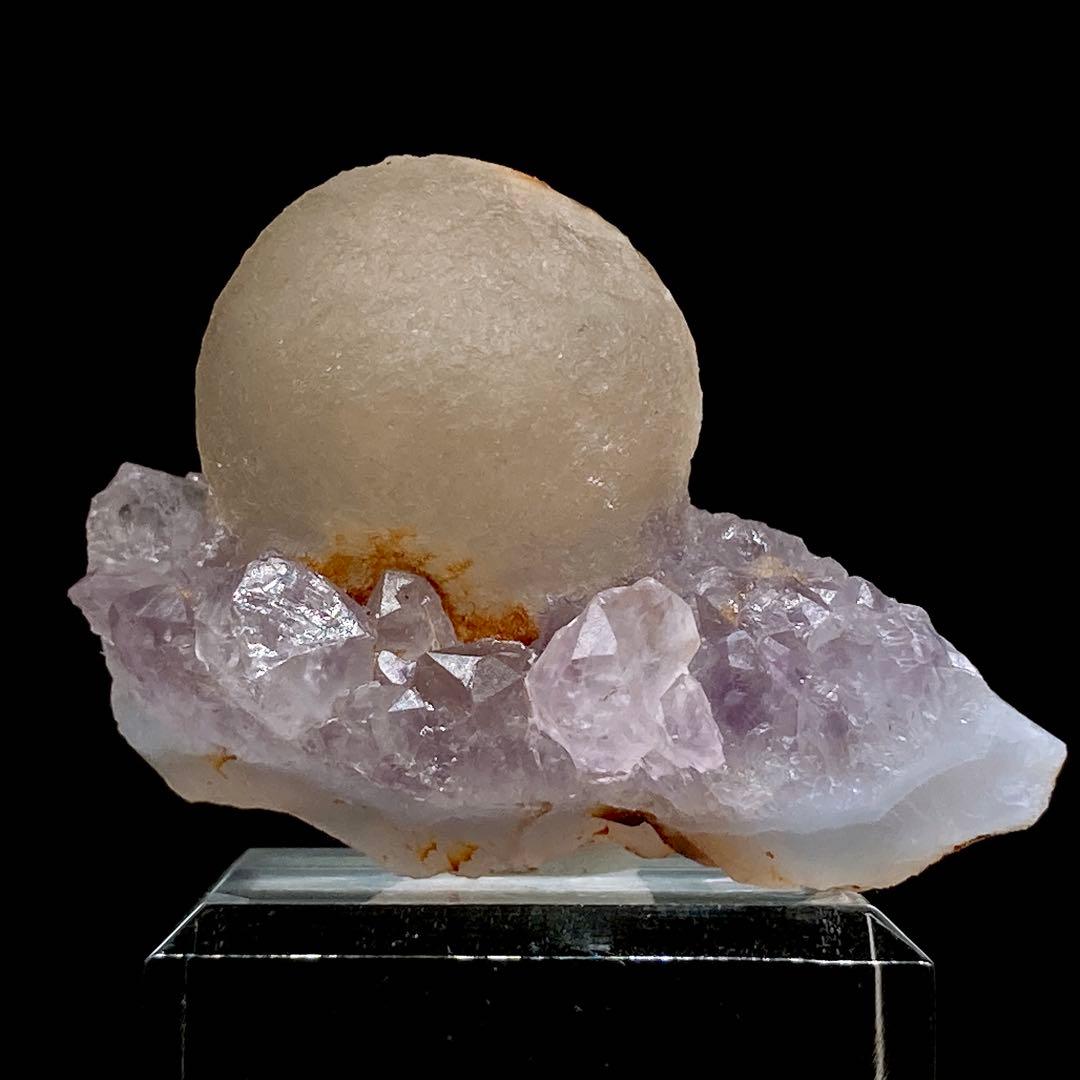 フローライト＆アメジスト　蛍石　水晶　原石　鉱物標本　天然石　610