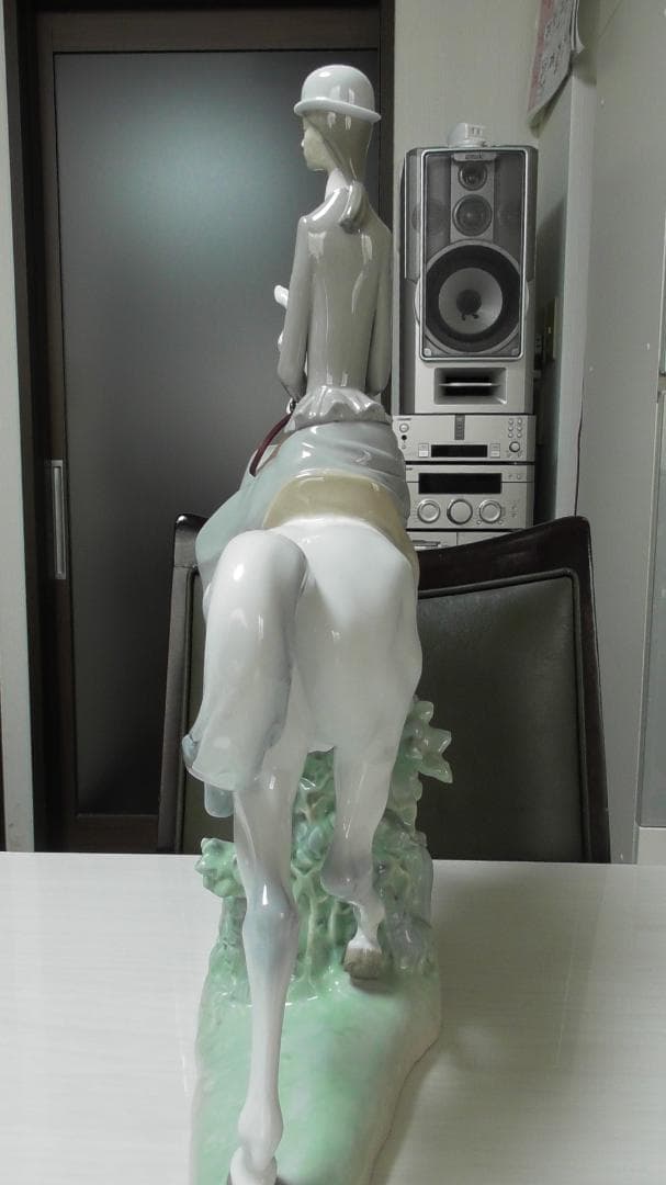 LLADRO　リヤドロ　【白い馬の少女】9　45ｃｍ　リアドロ 　　L473