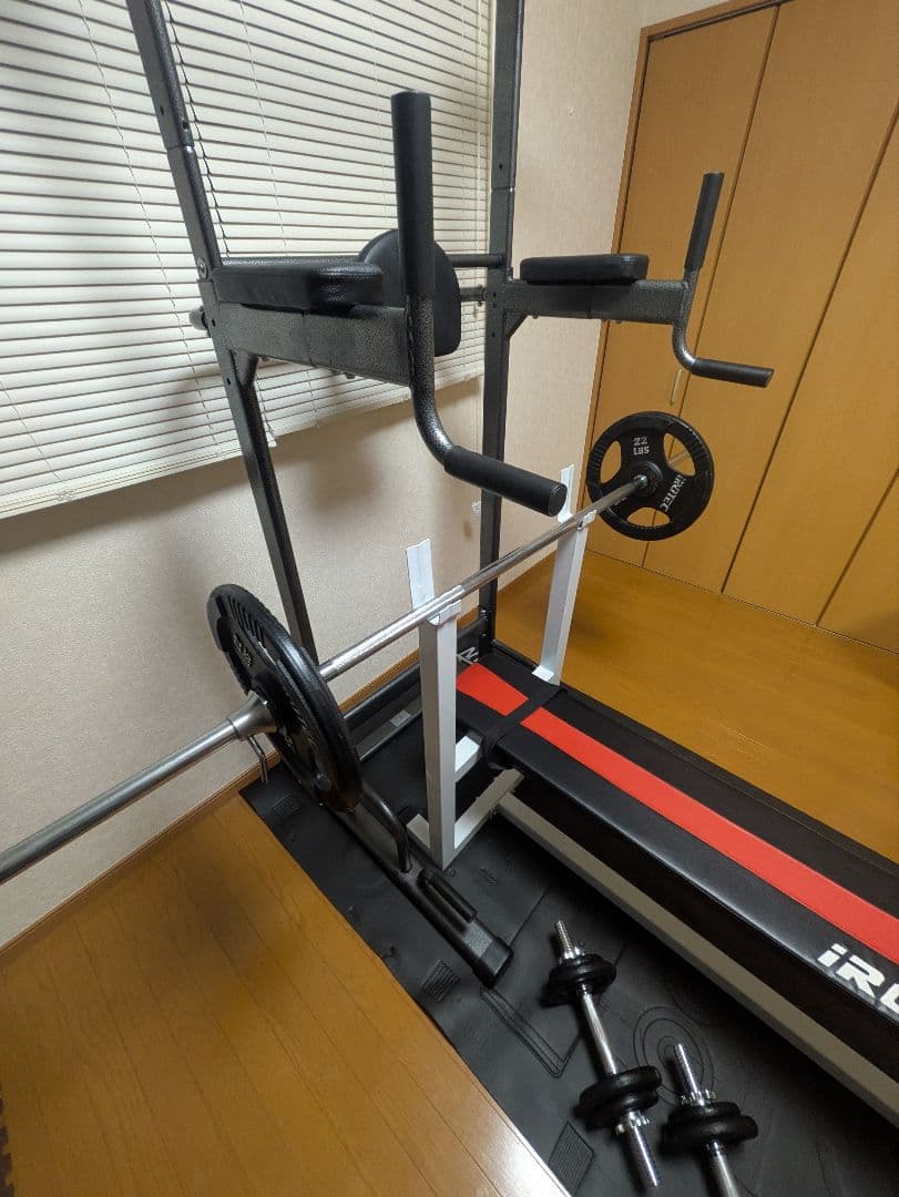 iROTEC ベンチプレススタンド ダンベル　懸垂マシンセット