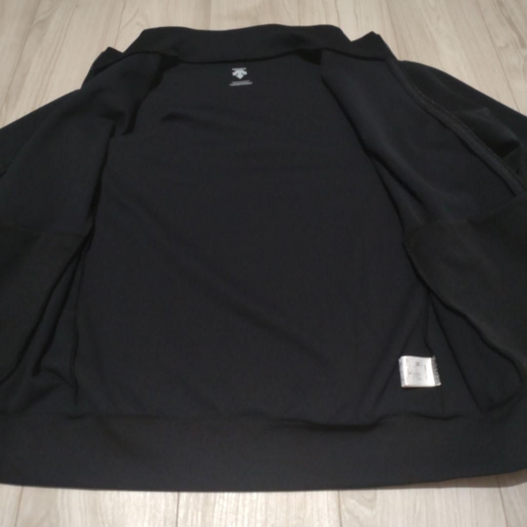 【新品】DESCENTE ブラック　ジップアップウェア　 Lサイズ