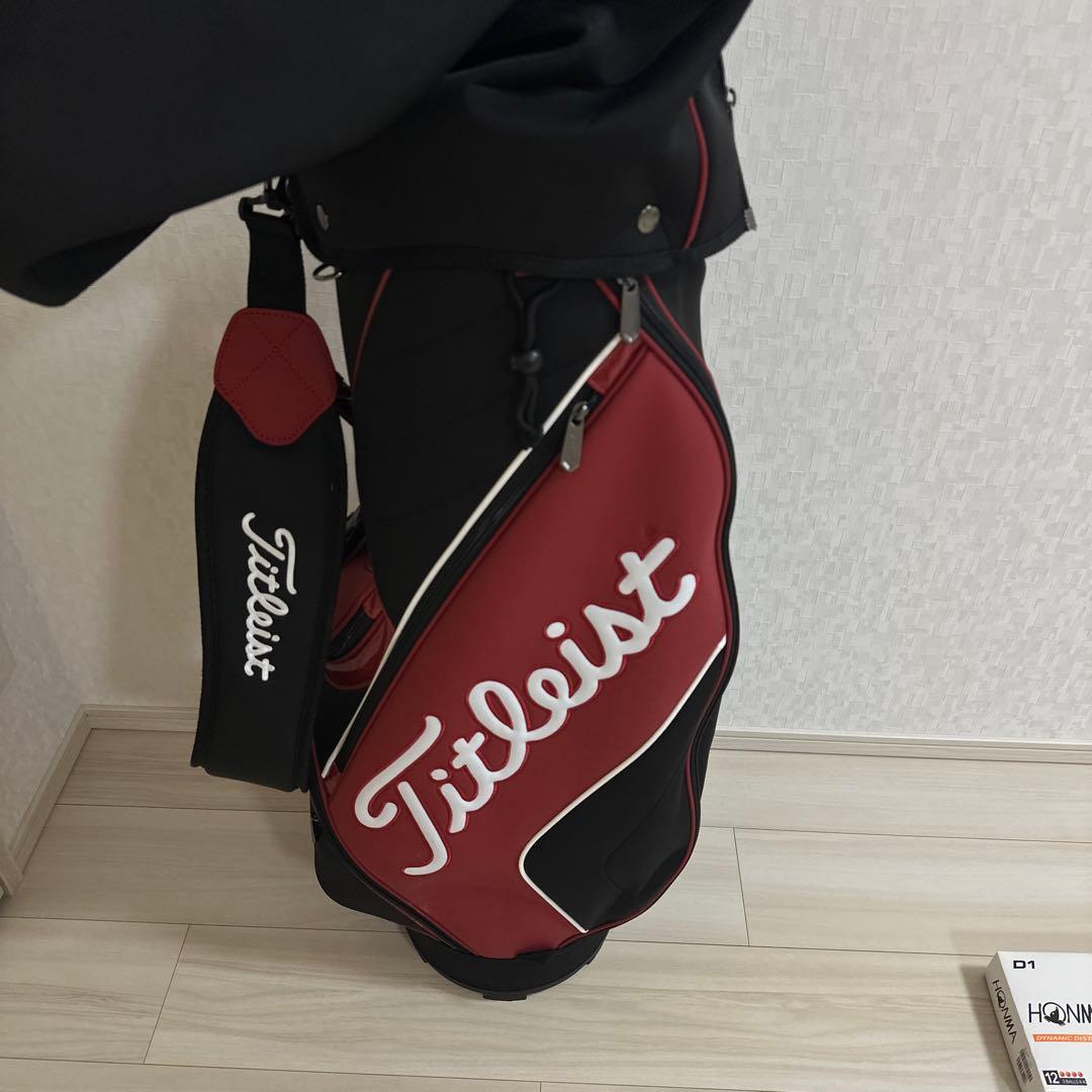 タイトリスト　キャディバッグ　アスパイヤ　赤　Titleist 美品　おまけ付き