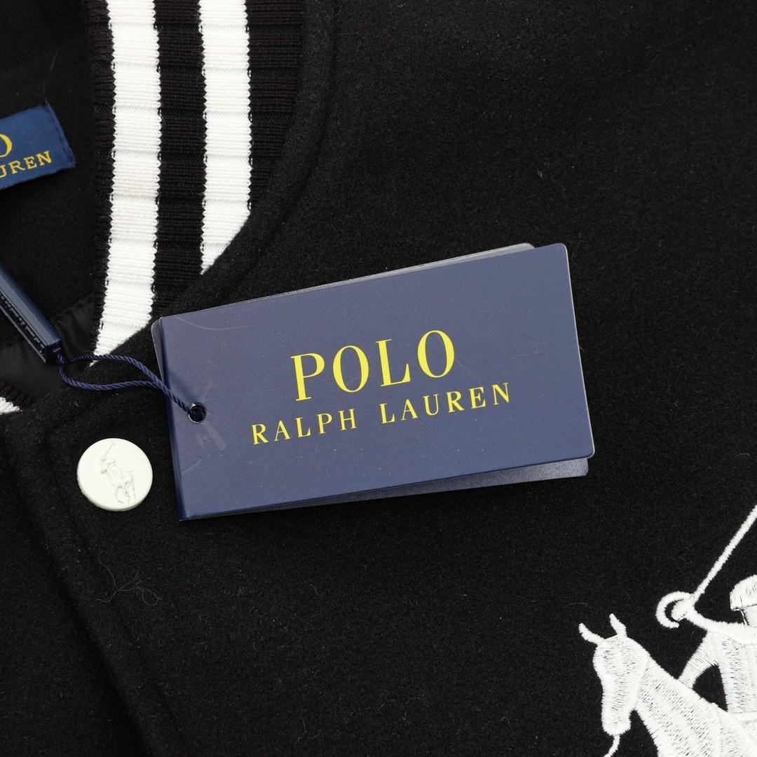 POLO RALPH LAUREN スタジャン 刺繍 ブラック M