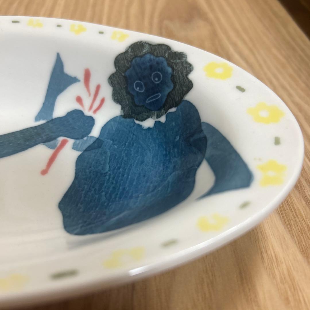 作家　陶芸作家　オーバル皿　1点もの　独特な個性と世界観の器