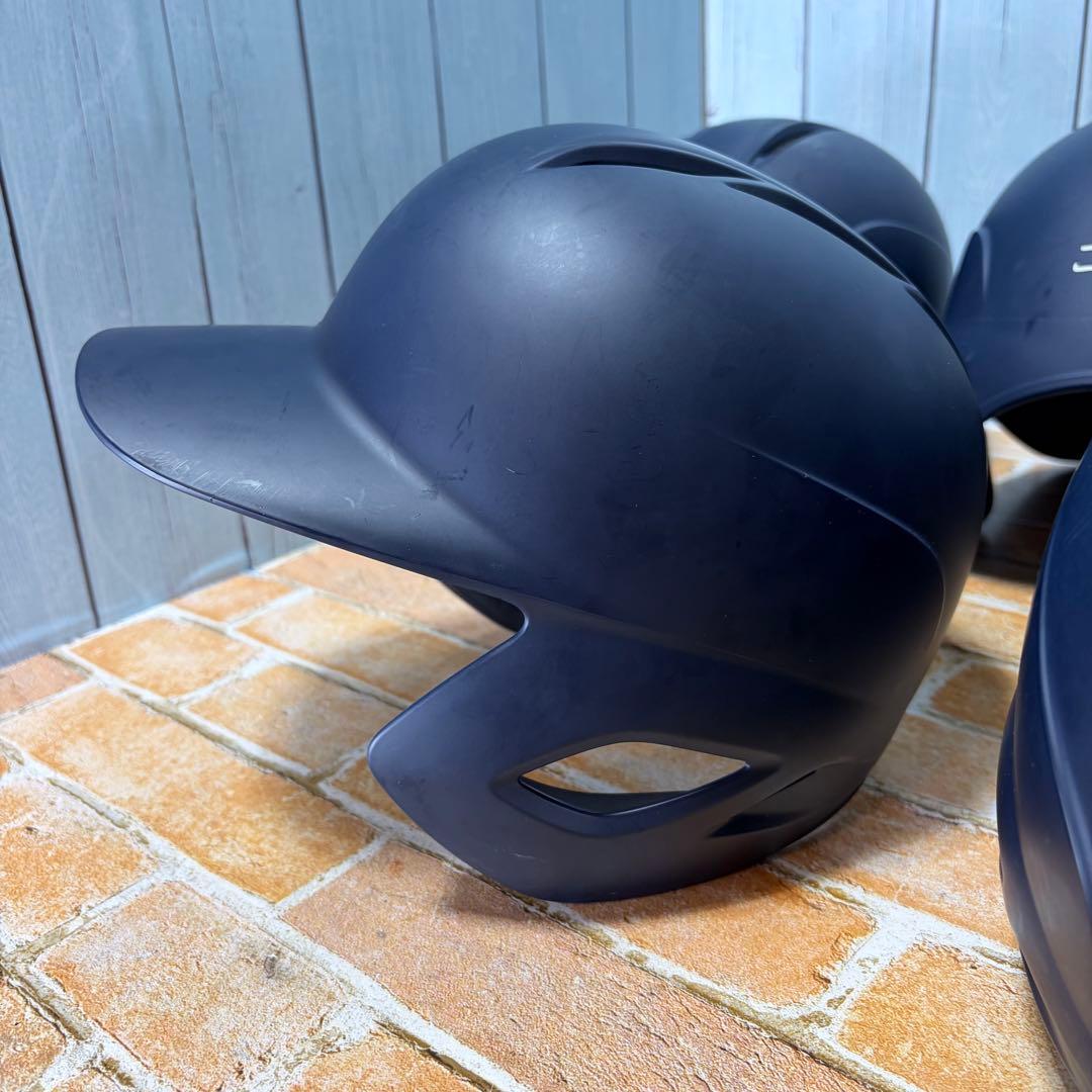 ZETT J.S.B.B 野球 ヘルメット セット 一般軟式用 マットネイビー