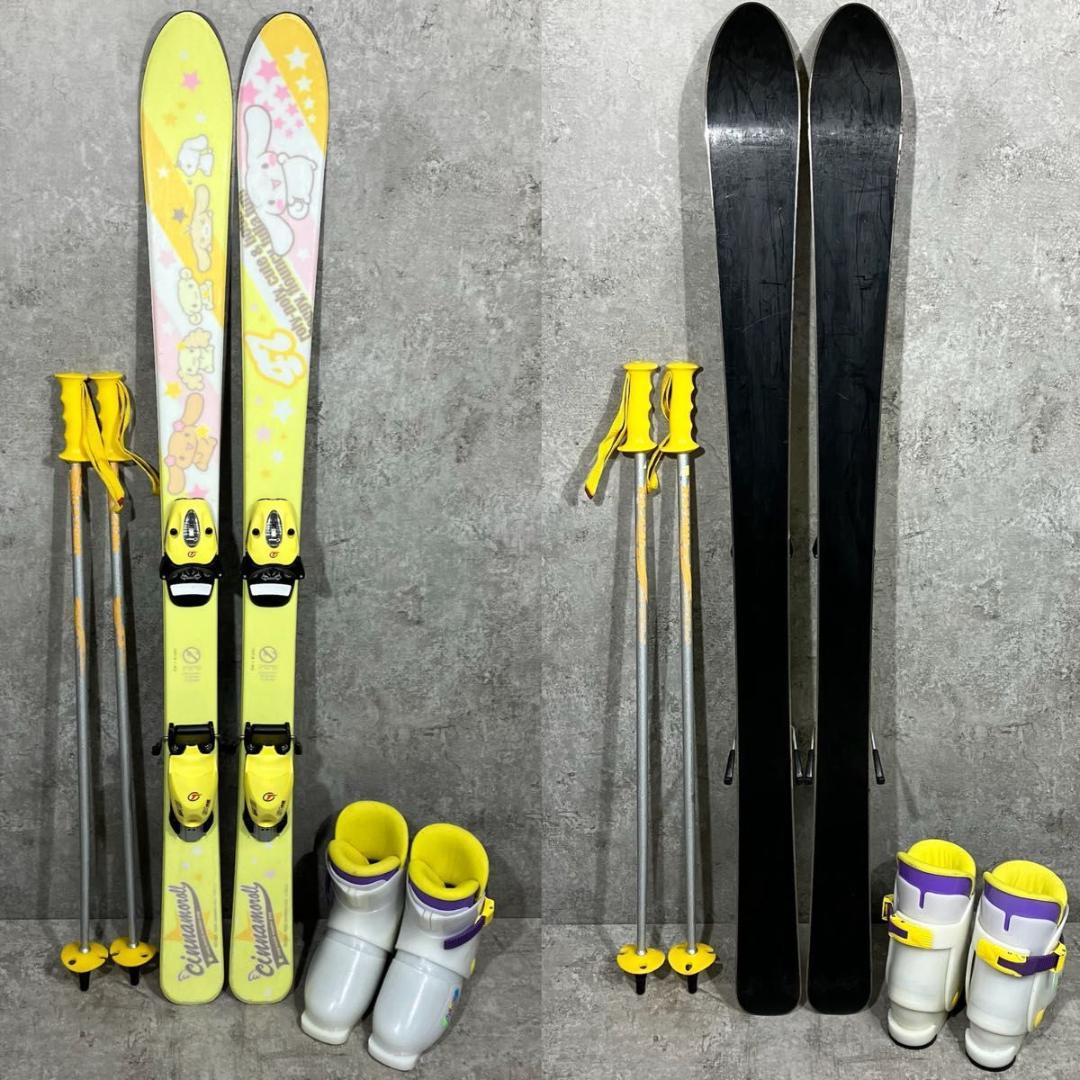 即乗り サンリオ シナモロール 120cm スキー セット ジュニア キッズ