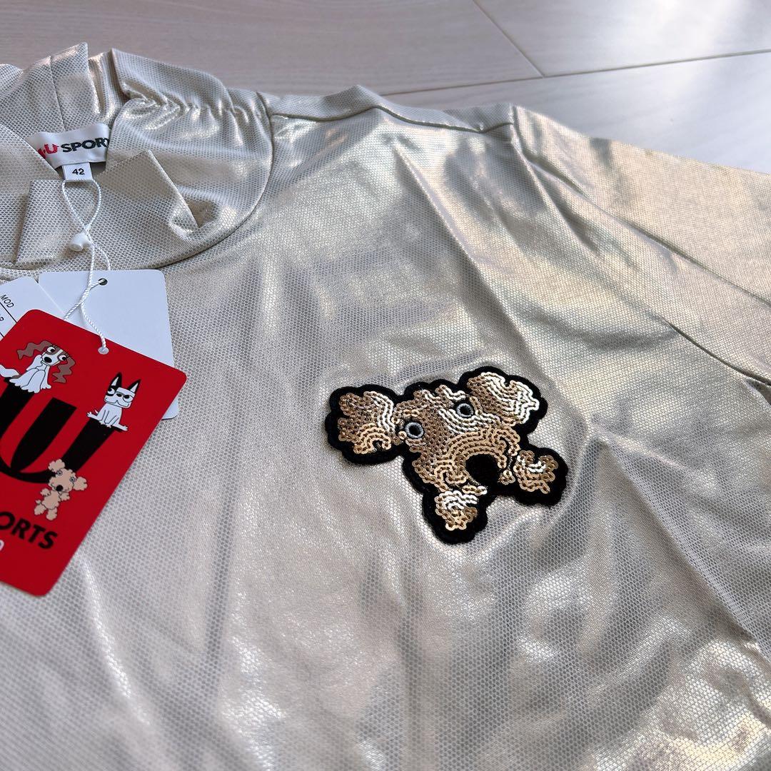 新品 M.U SPORTS ゴルフウェア42 ゴールド