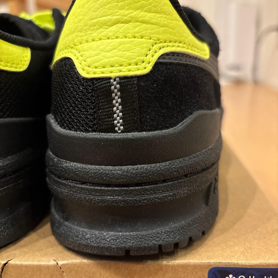 ASICS スケートボードシューズ ブラック/イエロー