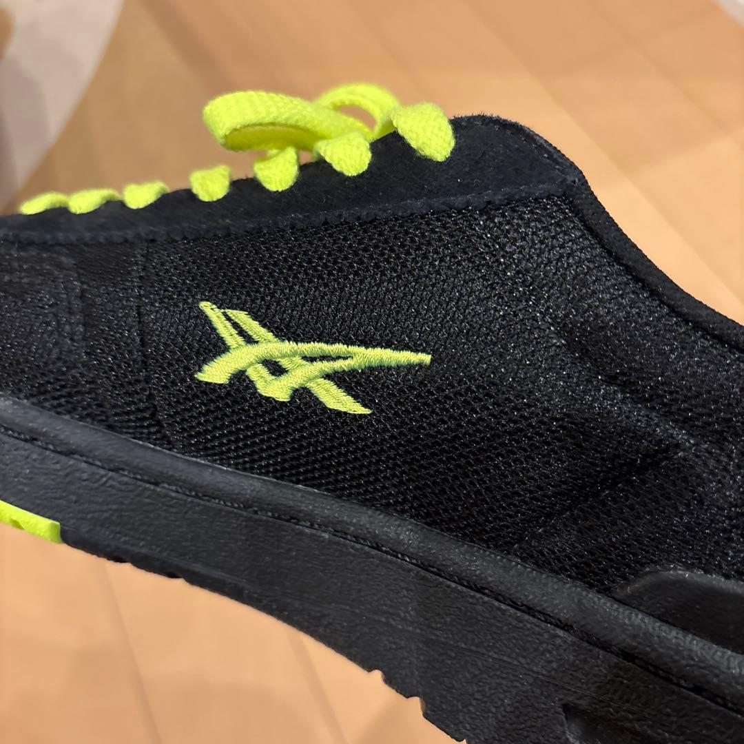 ASICS スケートボードシューズ ブラック/イエロー