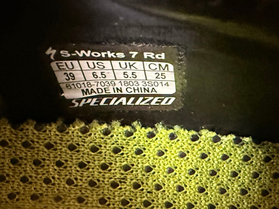 SPECIALIZED S-WORKS7ビンディングシューズ39サイズ ブラック