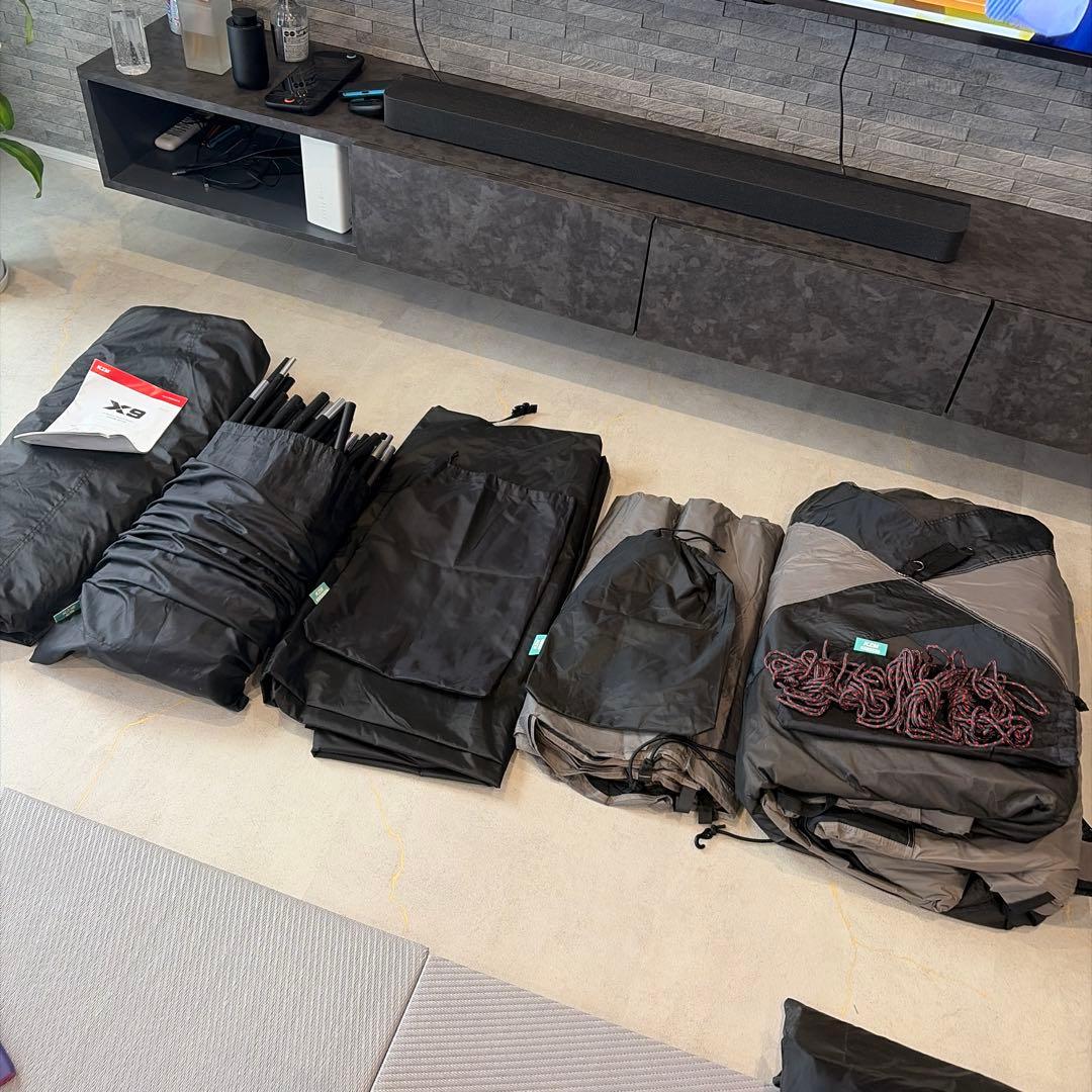 KZM X9 大型テント ファミリー 4〜5人用
