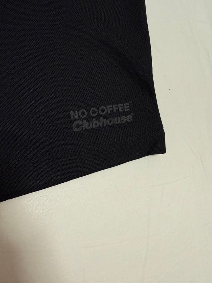 NO COFFEE x CLUBHAUS ゴルフ ポロシャツ 男性用 Mサイズ