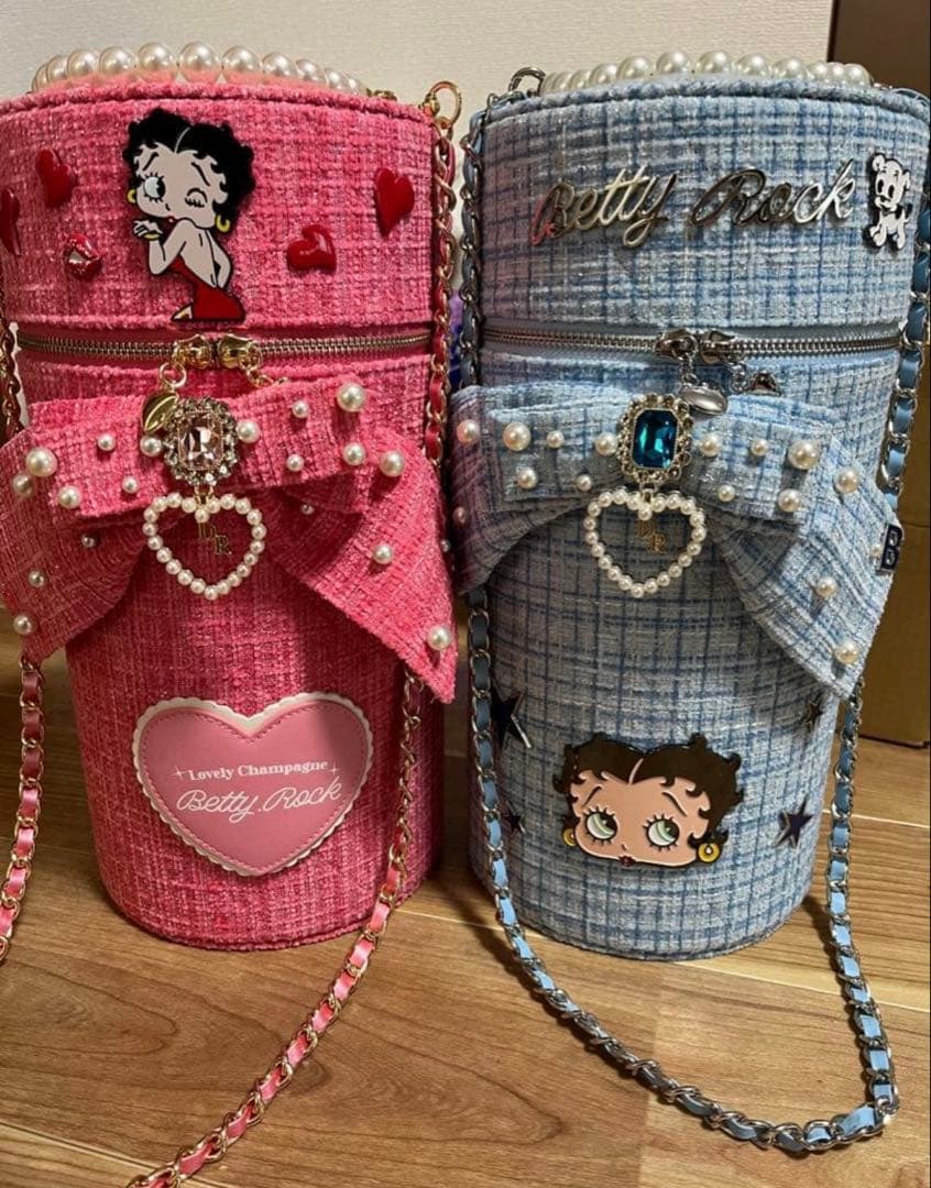 D.ROCK×Betty Boop コラボシャンパン ツイード ピンク