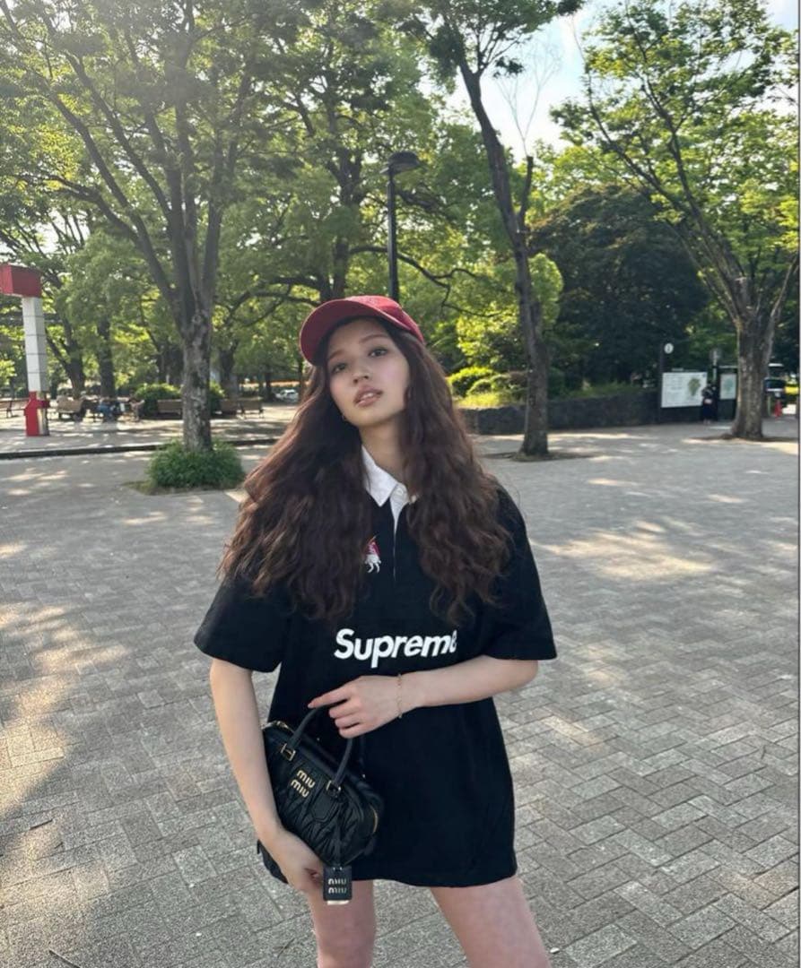Supreme S/S Rugby Black M ラガーシャツ ボックスロゴ