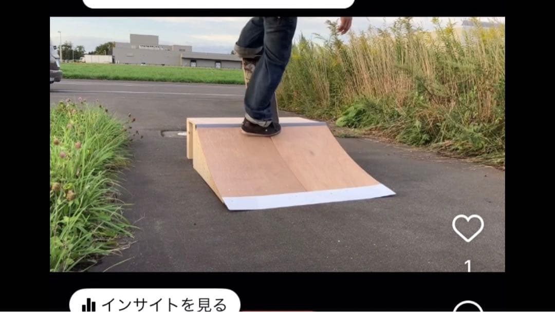 ミニランプ　スケボー　　ランプ　　組み立てキット　1台分　　セクション