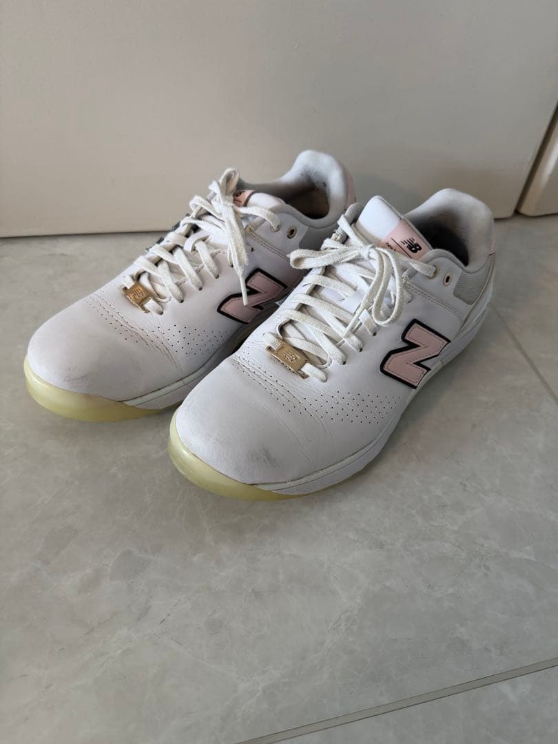 New Balance ゴルフシューズ ホワイト/ピンク 25.5cm