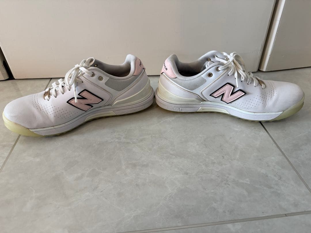New Balance ゴルフシューズ ホワイト/ピンク 25.5cm