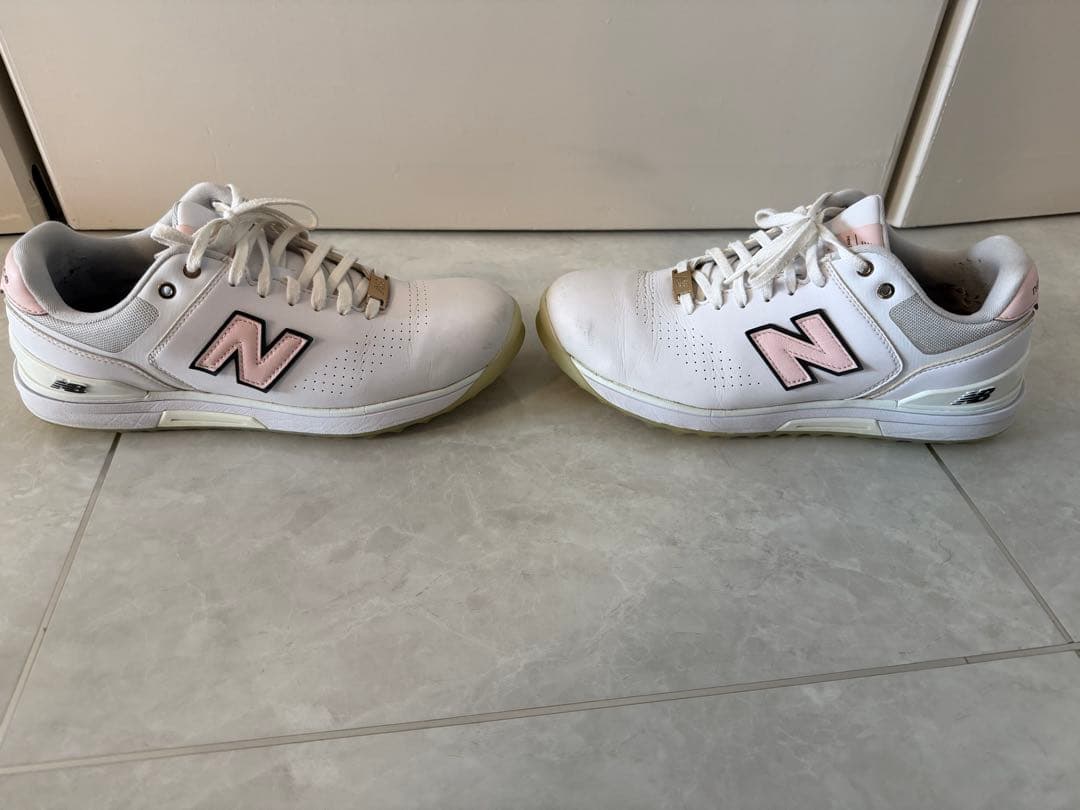 New Balance ゴルフシューズ ホワイト/ピンク 25.5cm