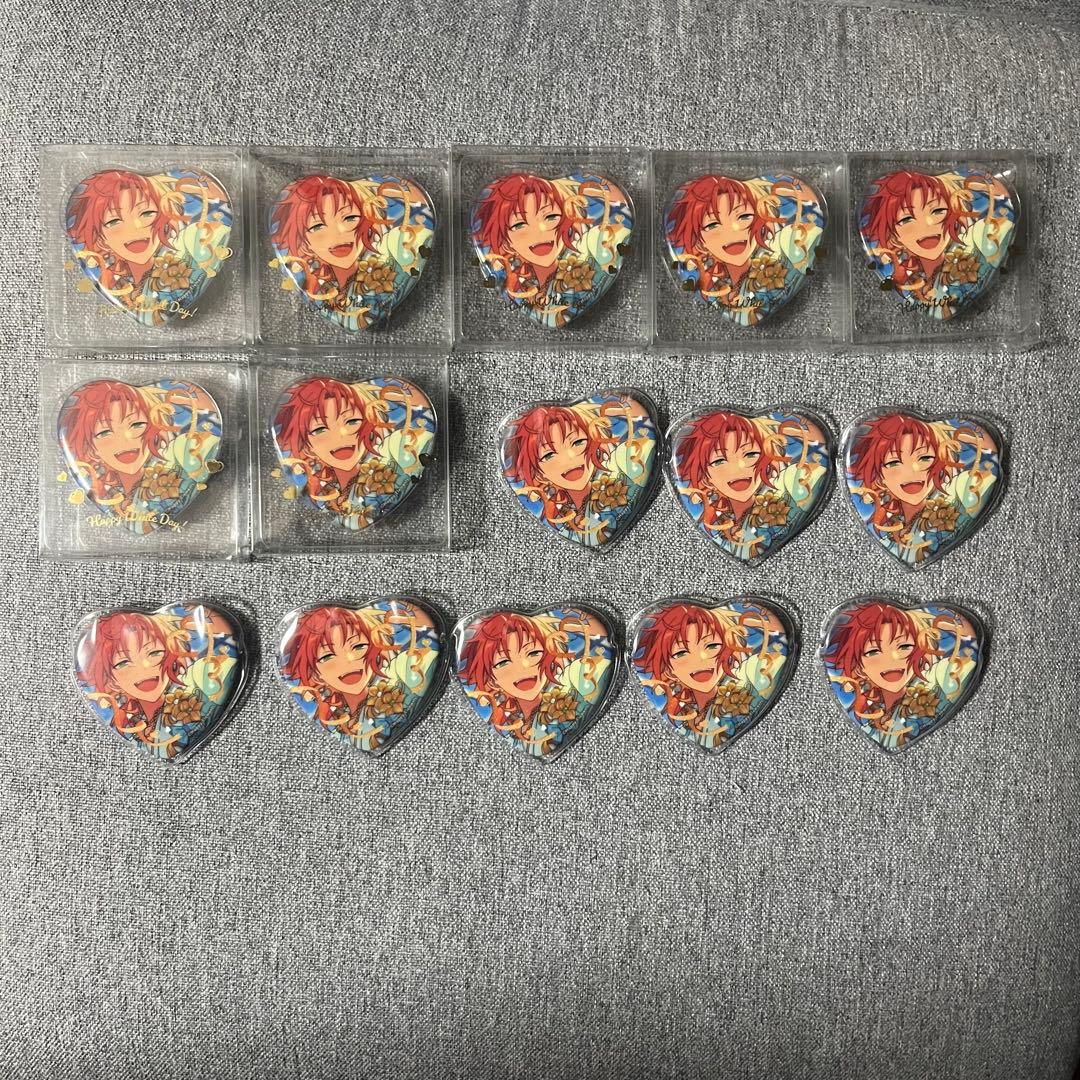 【画像2枚】月永レオ ホワイトデー ハート缶バッジ