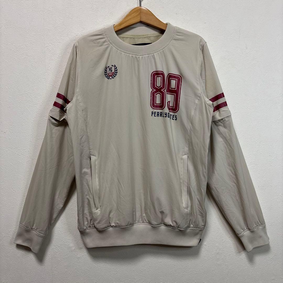 パーリーゲイツ ナイロン ジャケット tシャツ 2way ベージュ ロゴ