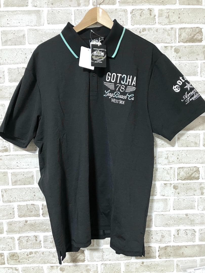 【早い者勝ち‼️】新品 ガッチャゴルフ メンズ ポロシャツ XXL ブラック 黒