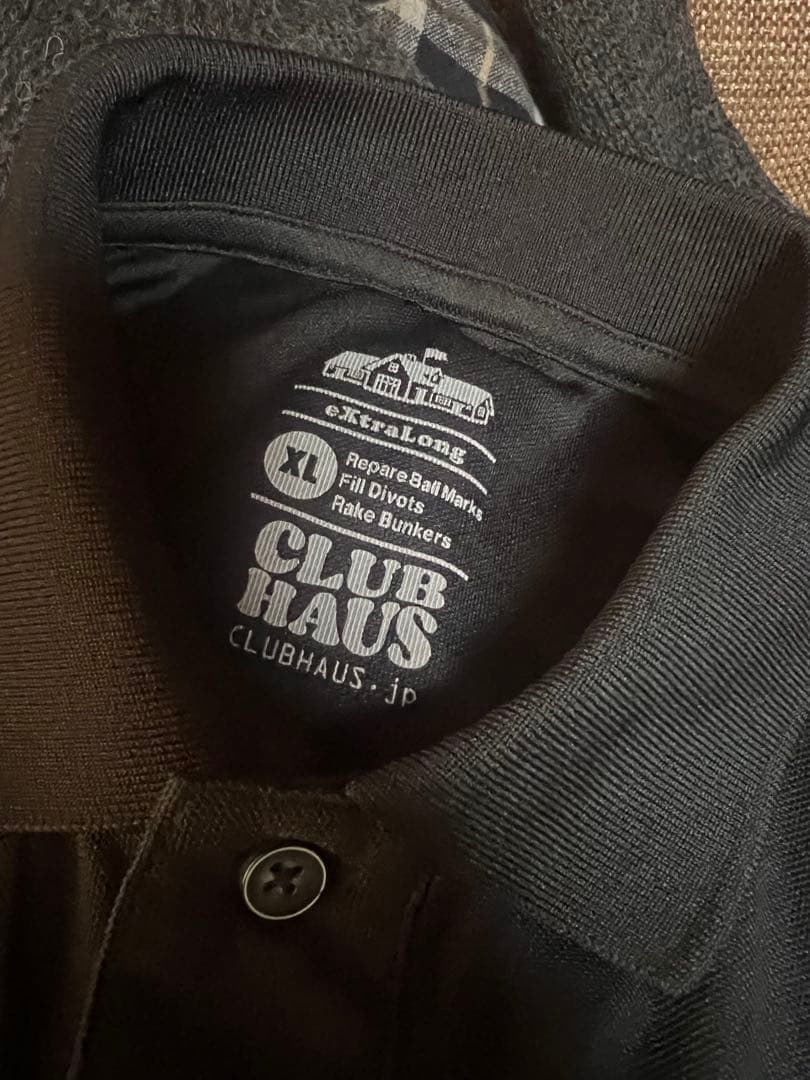 clubhaus クラブハウス　はビックポロ　ブラック　XL