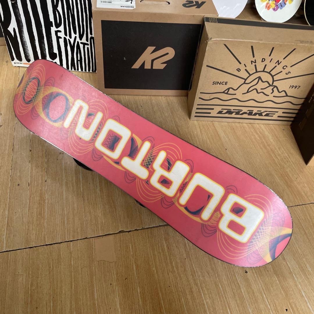 BURTON　キッズスノーボードセット　95cm　バートン　バイン付3点セット