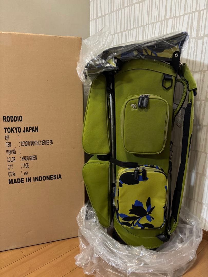 【新品未使用品】ロッディオ RODDIO マンスリーゴルフバック ＜オリーブ＞