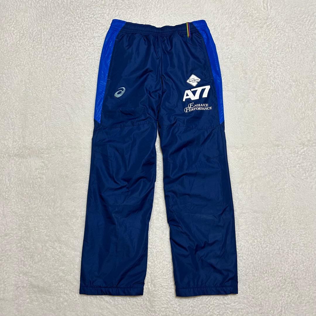 asics アシックス A77 裏起毛 ウインドブレーカー セットアップ M