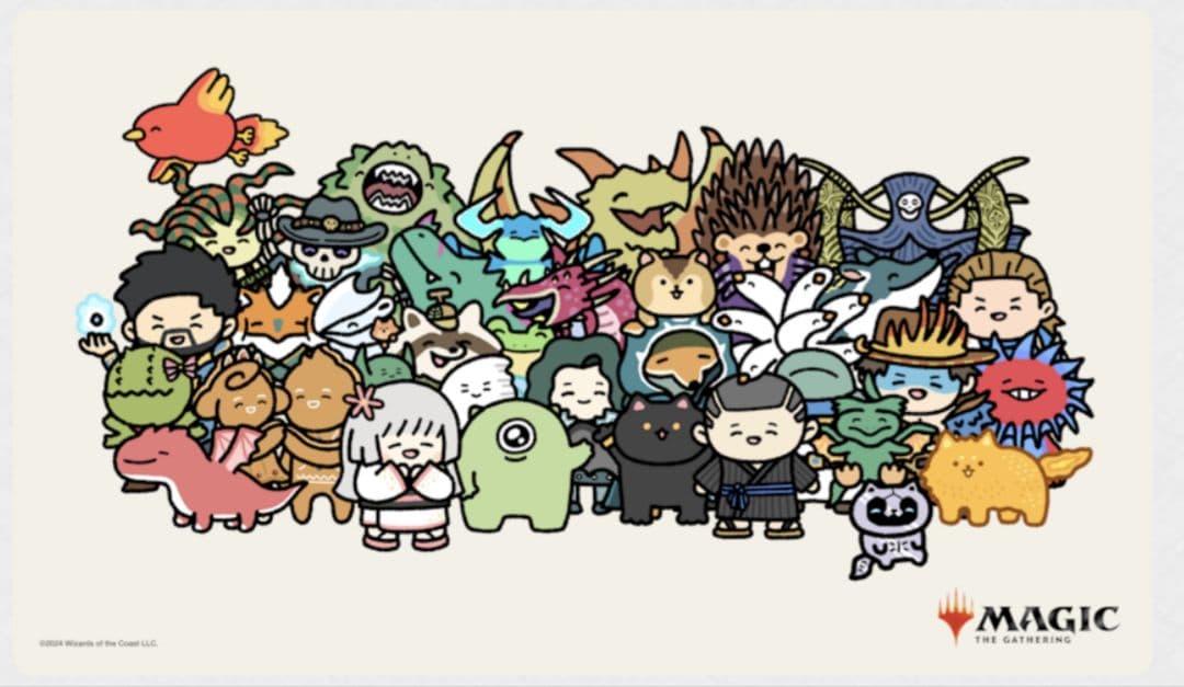 mtg ちびキャラ プレイマット 週末マジック うさぎメン