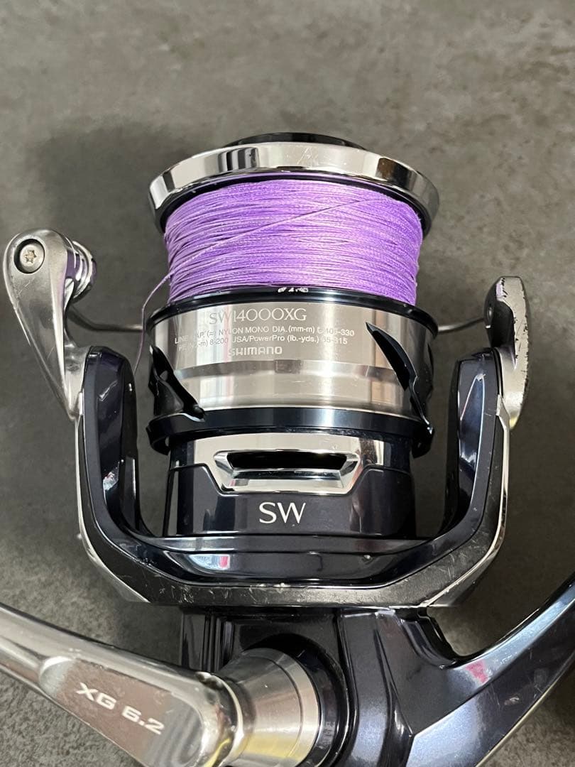 21ツインパワーsw 14000xg ナイロン100LB 付き