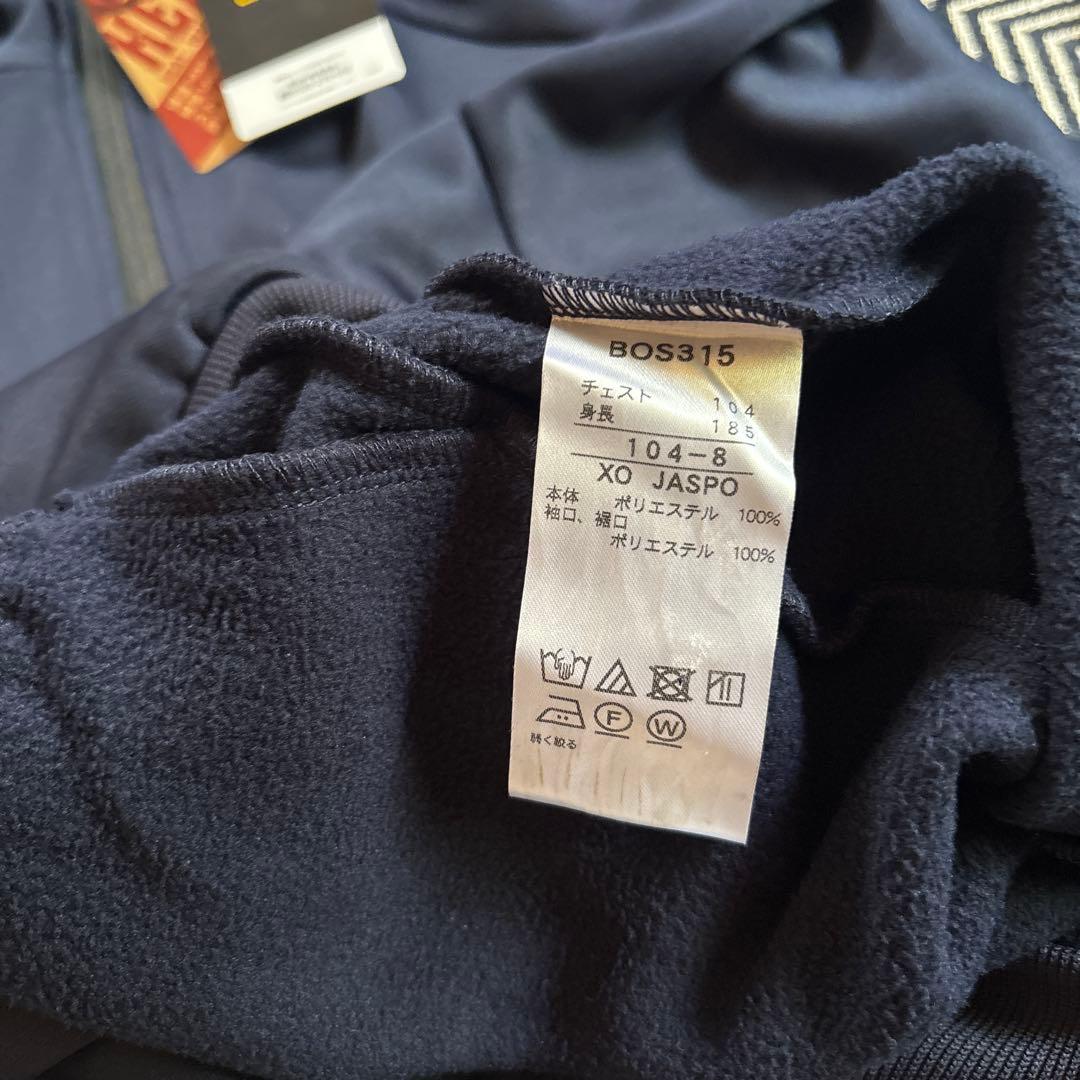 新品　ZETT BOS315 裏起毛ハーフジップ ネイビー XO 野球　インナー