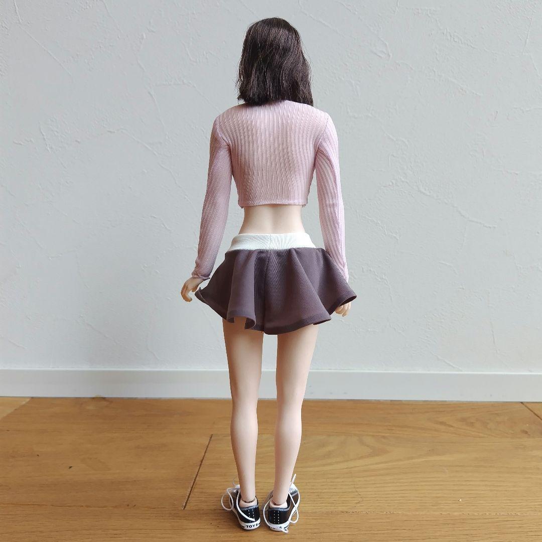1/6 シームレス女性フィギュア チアリーディング ヨガ 制服 tbleague