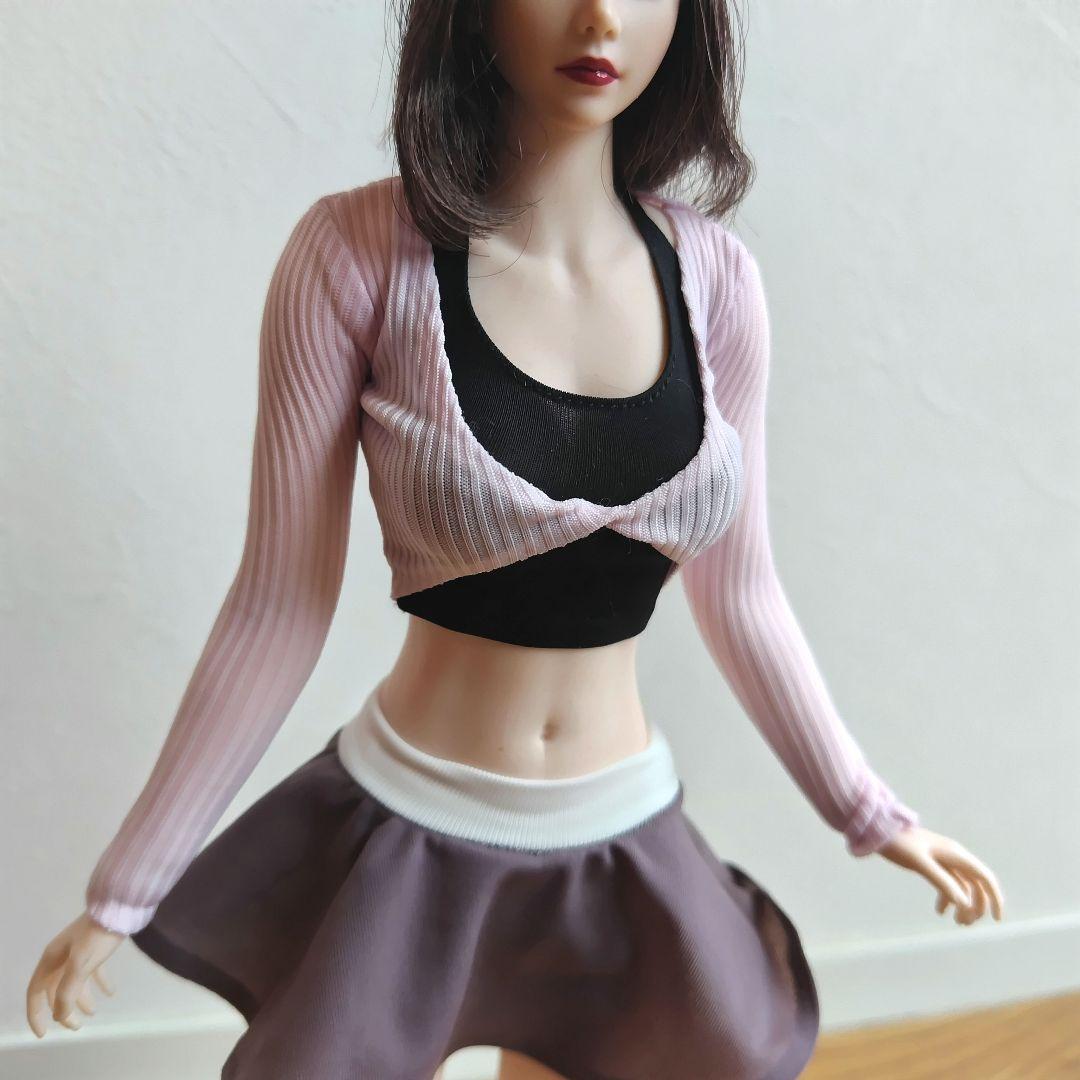 1/6 シームレス女性フィギュア チアリーディング ヨガ 制服 tbleague