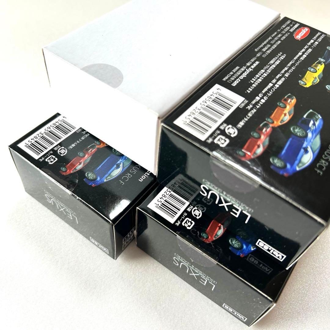 【新品未開封4台】京商 ミニカー 1/64 LEXUS LC500h 白赤青黄