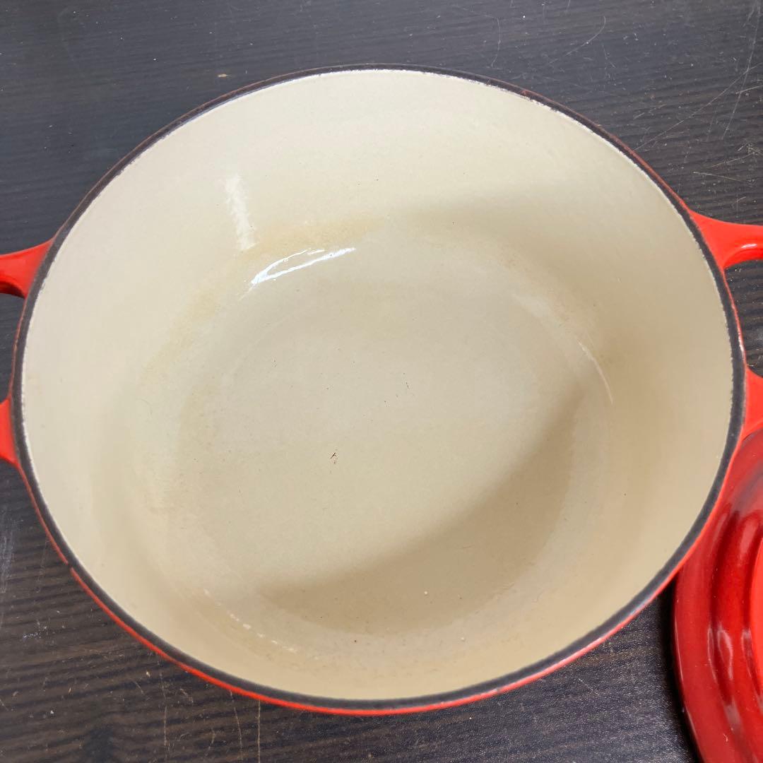 Le Creuset ホーロー 両手鍋 赤 20cm