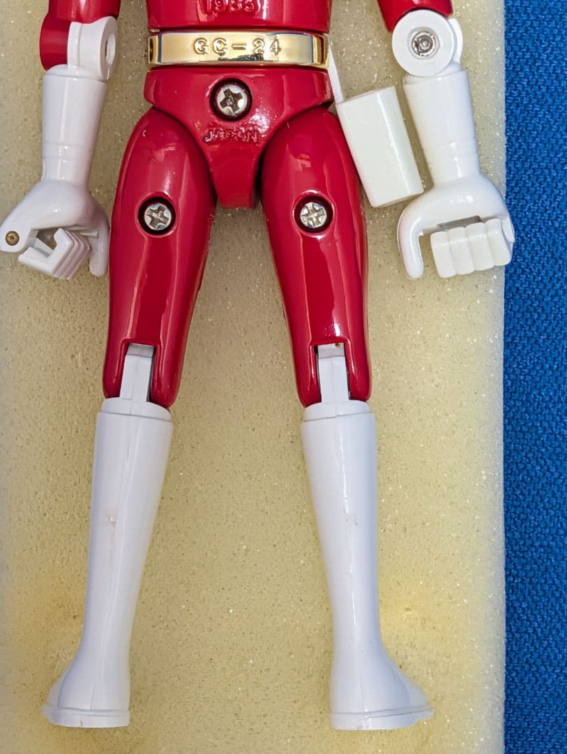 【未使用】電撃戦隊チェンジマン　超合金　チェンジレッド　デッドストック　当時物