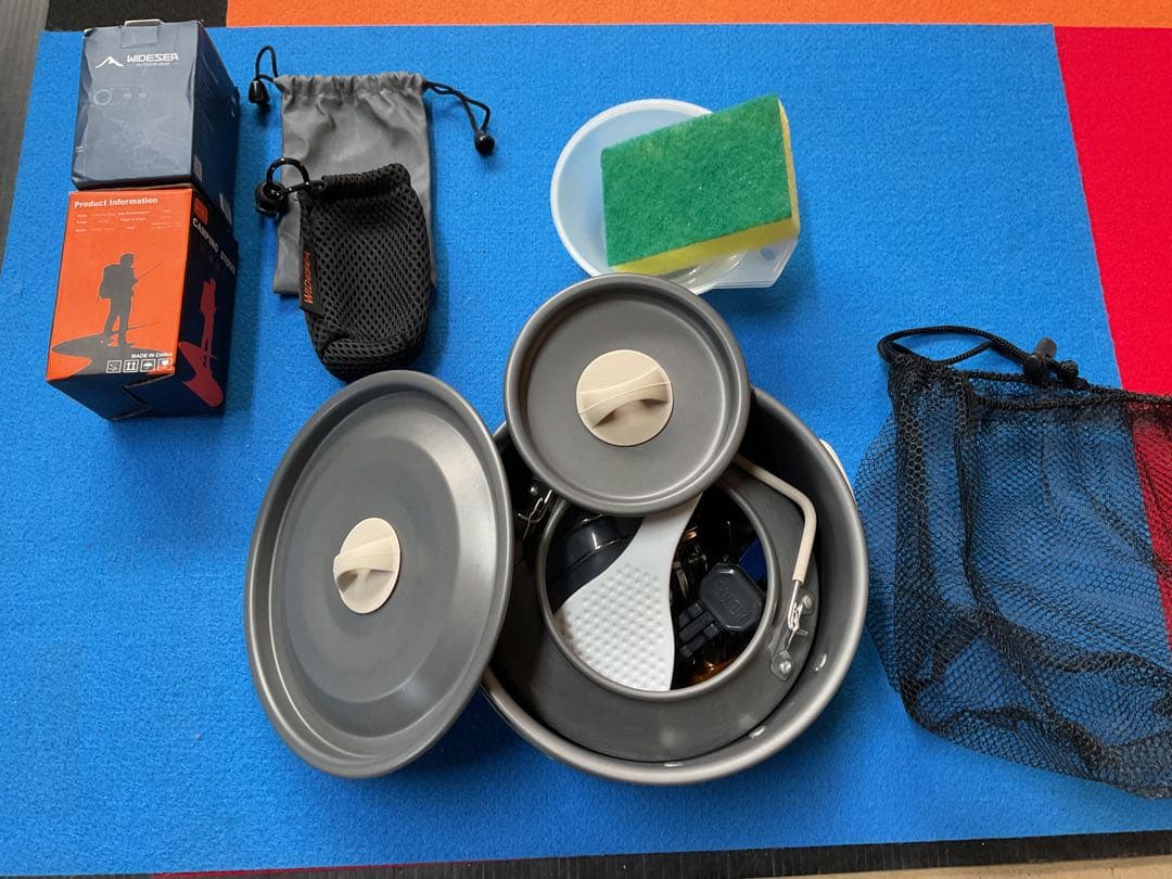 KEEP KAMP新品クッカーセットとコンパクト新品GASバーナー２点セット