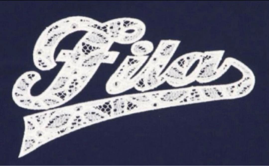 No.508 FILA 白いレースのアップリケがエレガントなゲームシャツ✩.*˚