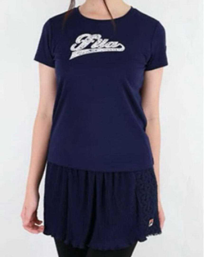 No.508 FILA 白いレースのアップリケがエレガントなゲームシャツ✩.*˚