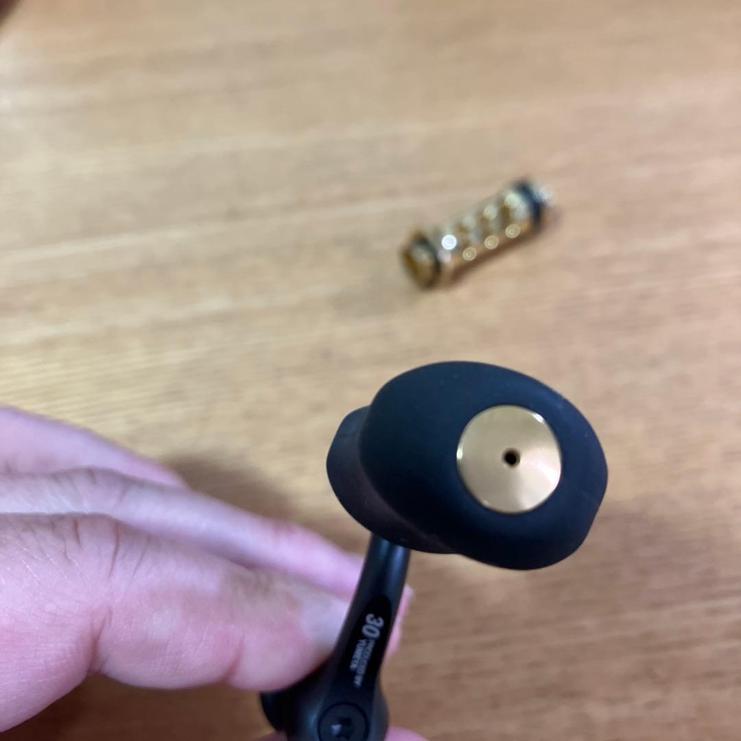 美品　廃盤　夢屋　センシティブショートハンドル　30mm アルミノブ　スタンド