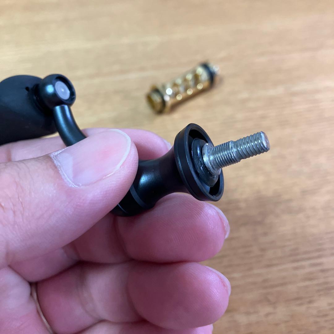 美品　廃盤　夢屋　センシティブショートハンドル　30mm アルミノブ　スタンド