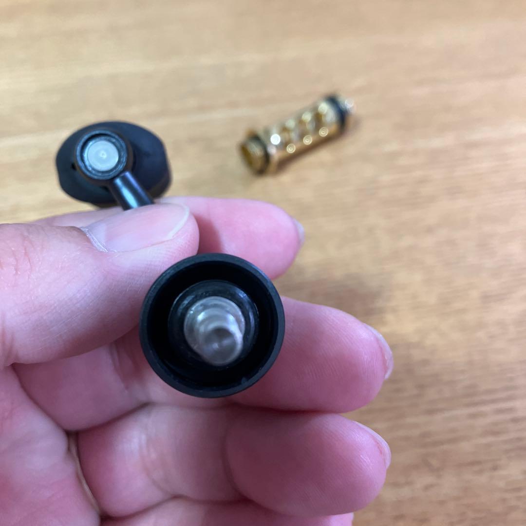 美品　廃盤　夢屋　センシティブショートハンドル　30mm アルミノブ　スタンド