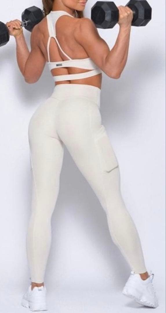 bombshellsportswear リブポケットレギンス&ブラ
