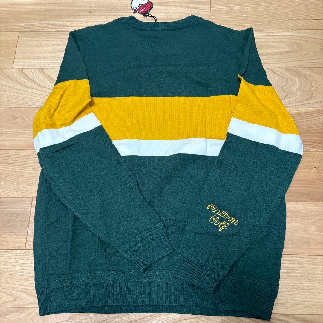 Malbon ニット　グリーン　Lサイズ　新品 マルボン